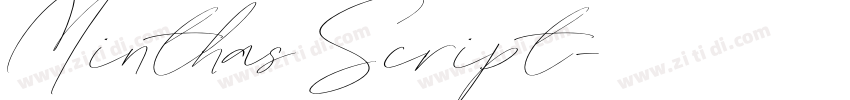 Minthas Script字体转换